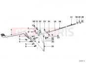Rear brake control - BMW Motorrad R60/2 1966