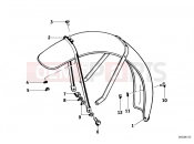 Front wheel mudguard - BMW Motorrad R60/2 1966