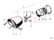 Tail light parts - BMW Motorrad R60/2 1966