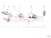 BMW Motorrad BMW CLASSIC 1990 R-Models 2V R 100 RT Set of locks