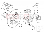 BMW Motorrad BMW CLASSIC 1992 R-Models 2V R 80 Front brake 1.disk