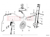 Retrofit kit, double disc brake - BMW Motorrad R 100 RT 1978