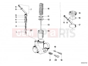 Carburetor-piston/nozzle needle - BMW Motorrad R 60 TIC 1979