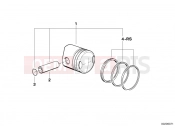 BMW Motorrad BMW CLASSIC 1982 R-Models 2V R 60 TIC Piston, single components