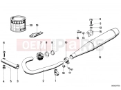 BMW Motorrad BMW CLASSIC 1982 R-Models 2V R 60 TIC Exhaust system