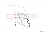 BMW Motorrad BMW CLASSIC 1982 R-Models 2V R 60 TIC Set mud flaps, rear