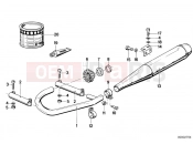 BMW Motorrad BMW CLASSIC 1982 R-Models 2V R 80 RT Exhaust system