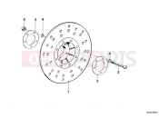 BMW Motorrad BMW CLASSIC 1982 R-Models 2V R 80 RT Brake rotor, front