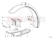 BMW Motorrad BMW CLASSIC 1982 R-Models 2V R 80 RT Mudguard front
