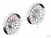 Spoke wheel - BMW Motorrad R 80 G/S 1982