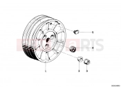 Wheel hub rear - BMW Motorrad R 80 G/S 1982