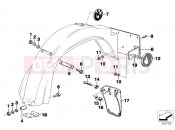 Wheel cover, rear - BMW Motorrad R 80 G/S 1982