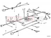 Wiring harness/chassis/engine/tail light - BMW Motorrad R 80 G/S 1982