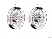 BMW Motorrad BMW CLASSIC 1982 R-Models 2V R 100 TIC Spoke wheel
