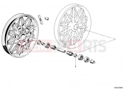 Cast rim-shims - BMW Motorrad R65 1983