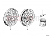 Cast iron rim silver - BMW Motorrad R65 1981