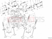 DUCATI 2014 Multistrada 1200 S GT VERTICAL CYLINDER HEAD » VALVE DRIVE
