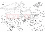 DUCATI 2014 Multistrada 1200 S Touring 27A - NUMBER PLATE HOLDER - TAIL LIGHT (1) » LIGHTING SYSTEM