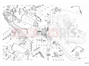 DUCATI 2014 Monster 796 ABS EXHAUST SYSTEM » EXHAUST SYSTEM