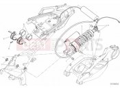 DUCATI Multistrada 1200 S GT REAR SHOCK ABSORBER » SWING ARM