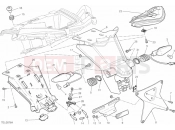 DUCATI Multistrada 1200 S GT NUMBER PLATE HOLDER - TAIL LIGHT » LIGHTING SYSTEM
