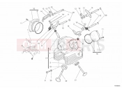 DUCATI 2013 Monster 696 ABS VERTICAL CYLINDER HEAD » VALVE DRIVE