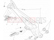 DUCATI 2013 Monster 696 ABS FOOTRESTS, RIGHT » UNCLASSIFIED