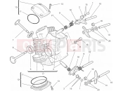DUCATI 2013 Monster 696 ANNIVERSARY HORIZONTAL CYLINDER HEAD » VALVE DRIVE