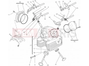 DUCATI 2013 Monster 795 ABS VERTICAL CYLINDER HEAD » VALVE DRIVE