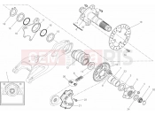 DUCATI 2013 Monster 796 ANNIVERSARY REAR WHEEL SPINDLE » REAR WHEEL