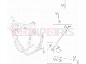 HUSQVARNA 2019 Offroad FE 501 (F2403S4) [EU] SIDE / CENTER STAND|Frame|03