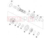 HUSQVARNA 2016 Offroad TE 300 (F2475P8) [US] TRANSMISSION I - MAIN SHAFT|Engine|33