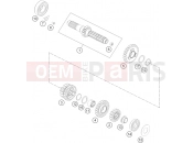 HUSQVARNA FE 250 (F2103S4) [EU] TRANSMISSION I - MAIN SHAFT|Engine|33
