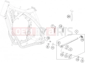 HUSQVARNA 2016 Offroad FE 250 (F2103P4) [EU] SIDE / CENTER STAND|Frame|03