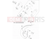 HUSQVARNA 2019 Offroad TC 85 19/16 (F2001S9) [EU] EXHAUST SYSTEM|Frame|05
