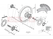 HUSQVARNA 2013 TR 650 TERRA-STRADA REAR WHEEL (TERRA)