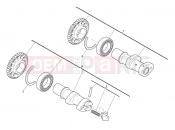 HUSQVARNA 2013 TC 449 CAMSHAFT IN-EX