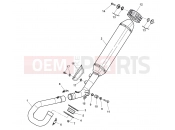 HUSQVARNA 2013 TC 449 EXHAUST SYSTEM