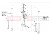 HUSQVARNA 2013 TC 449 STEERING FORK