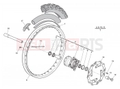 HUSQVARNA 2013 TC 449 FRONT WHEEL