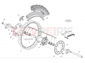 HUSQVARNA 2013 TC 449 REAR WHEEL