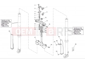 HUSQVARNA 2012 TE 449-511 STEERING FORK