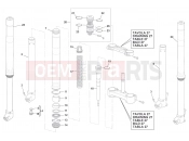 HUSQVARNA 2012 TC 449 FRONT FORK