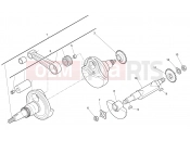HUSQVARNA 2011 SM-TE 630 CRANKSHAFT