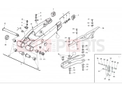 HUSQVARNA 2011 SM-TE 630 REAR SWING ARM