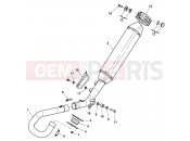 HUSQVARNA 2011 TC 449 EXHAUST SYSTEM