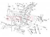 HUSQVARNA 2011 SMS4-TE 125 FRAME - FOOTRESTS