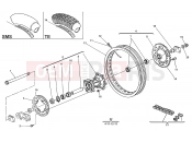 HUSQVARNA 2011 SMR-TE 125 REAR WHEEL