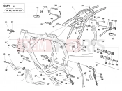 HUSQVARNA 2010 310-450-510 FRAME - FOOTRESTS