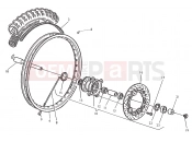 HUSQVARNA 2009 SM-TE 610 FRONT WHEEL (TE)